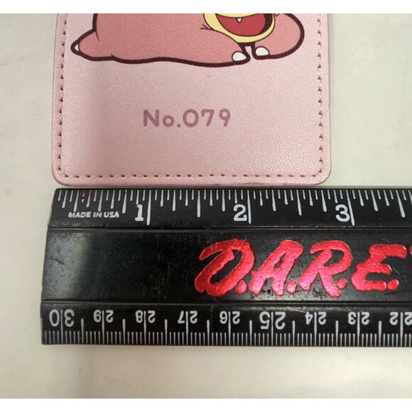 Pokemon Luggage Tag Slowpoke Pocket Monster #079 Pink Nintendo Travel - Picture 5 of 7